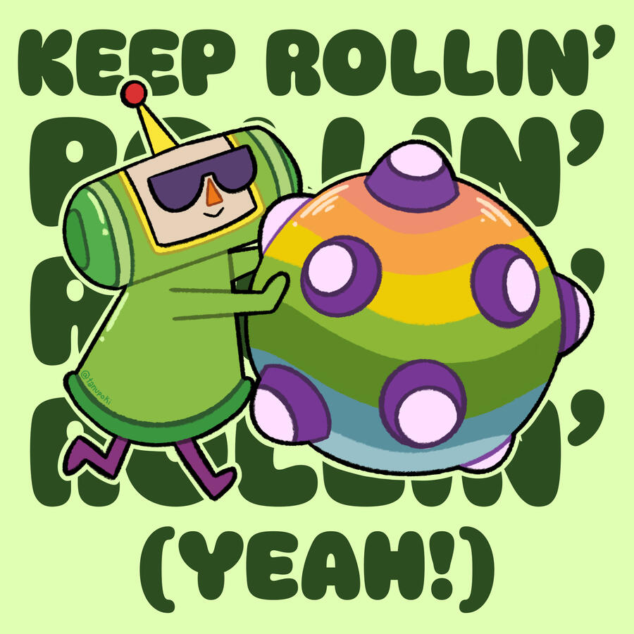 Katamari Print - Made in Procreate